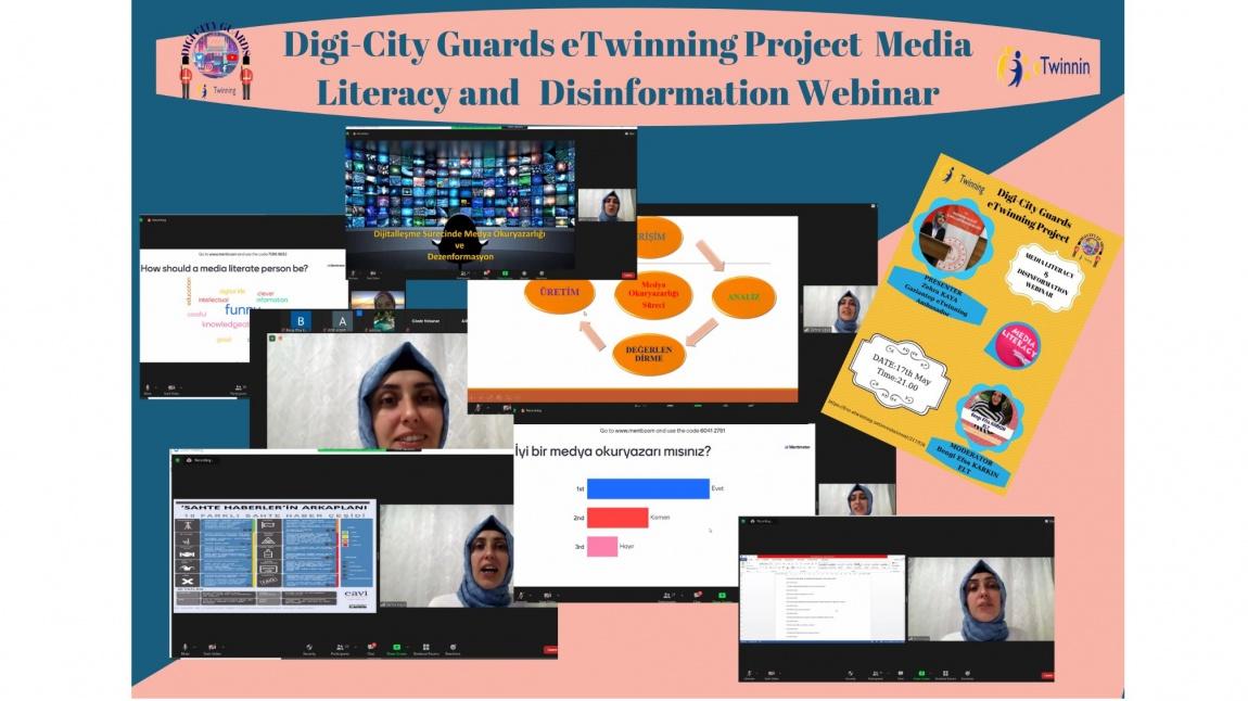 DIGI CITY GUARDS eTwinning Projesi medya okuryazarlığı ve dezenformasyon ile ilgili sunum